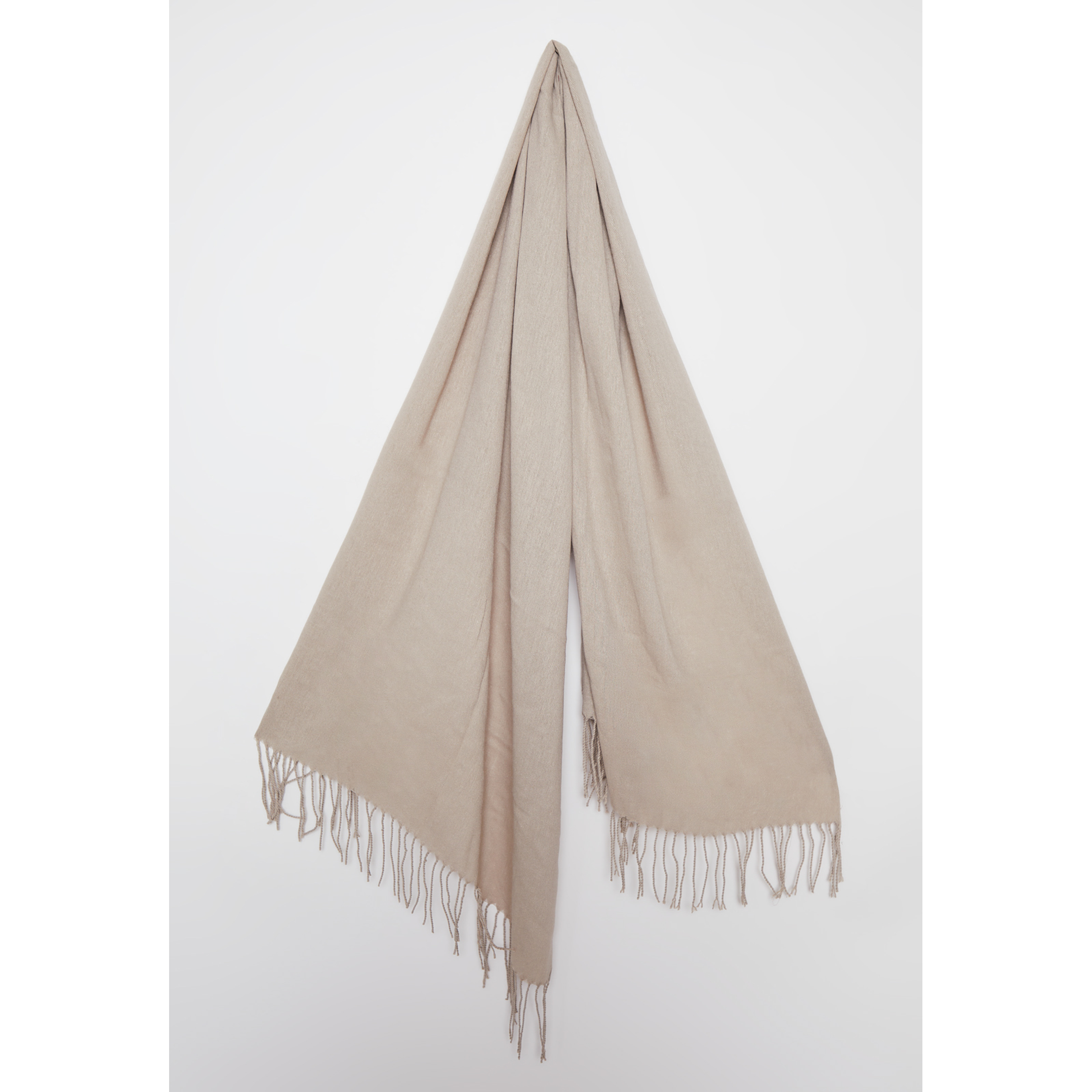 Bufanda Pañuelo Flecos Mujer Beige Familyshop 2