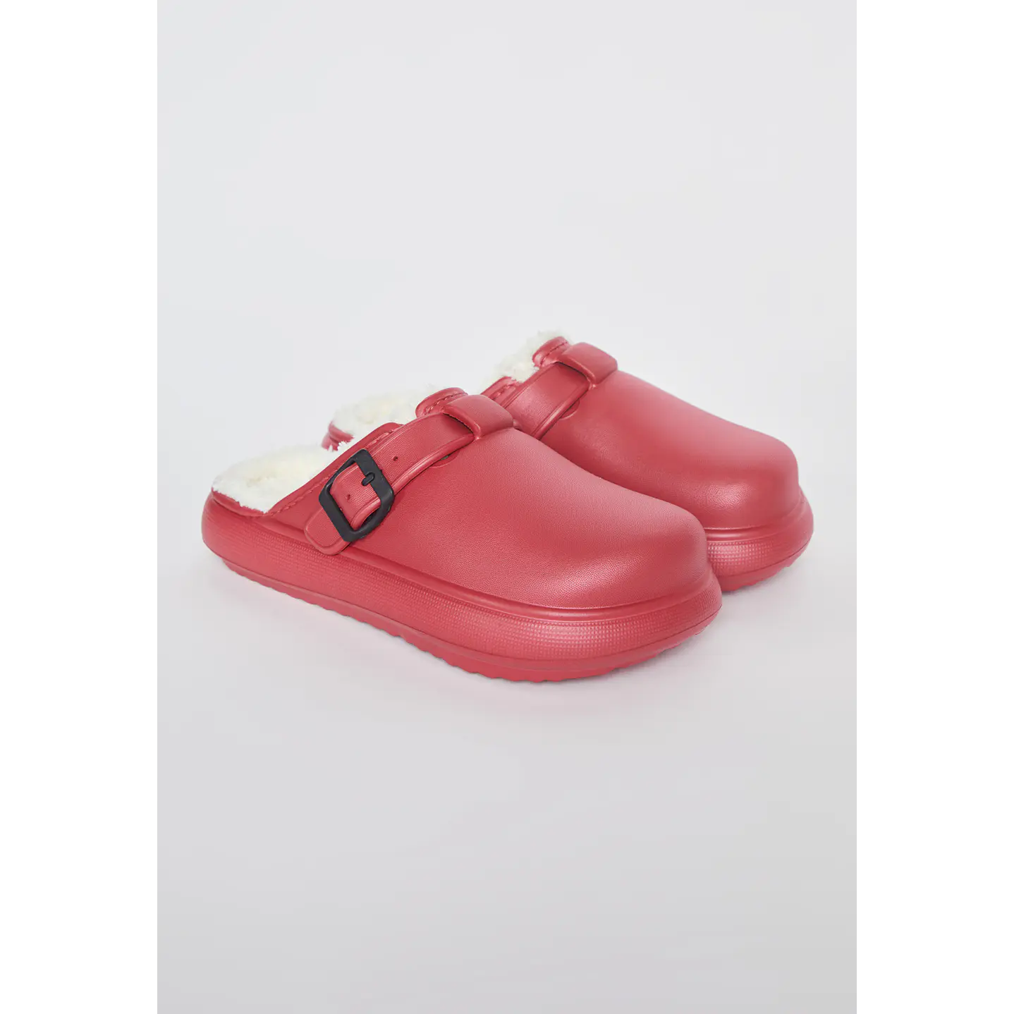 Pantufla Hebilla Mujer Rojo Familyshop 1
