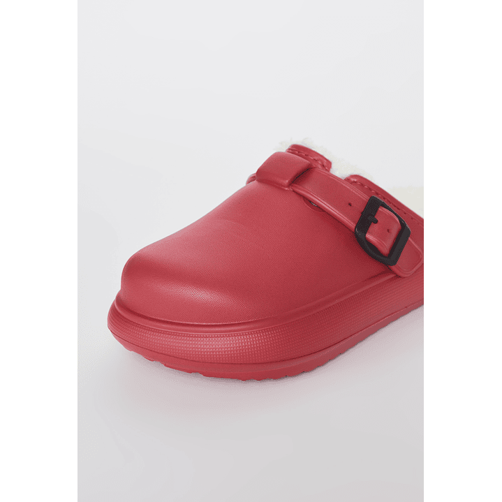 Pantufla Hebilla Mujer Rojo Familyshop 2