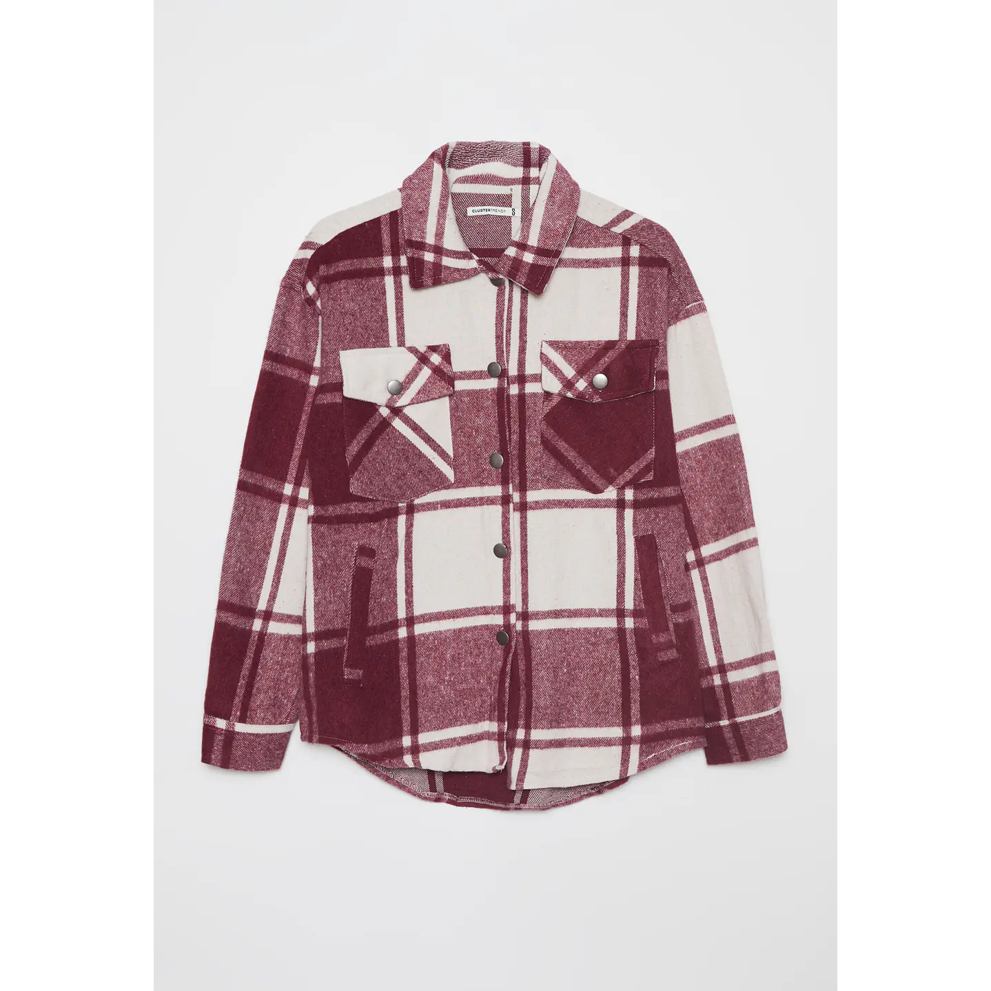 Sobrecamisa Escocesa Mujer Burdeo Familyshop 5