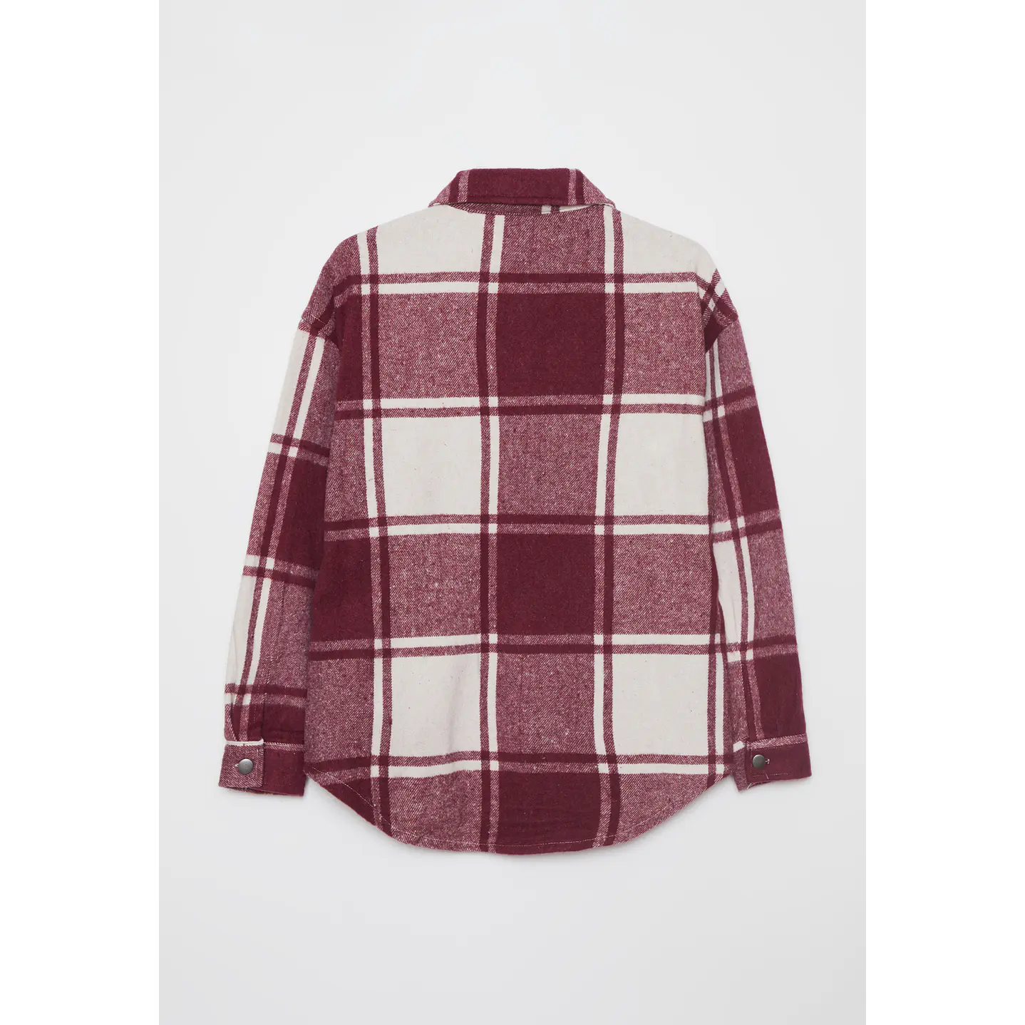 Sobrecamisa Escocesa Mujer Burdeo Familyshop 6