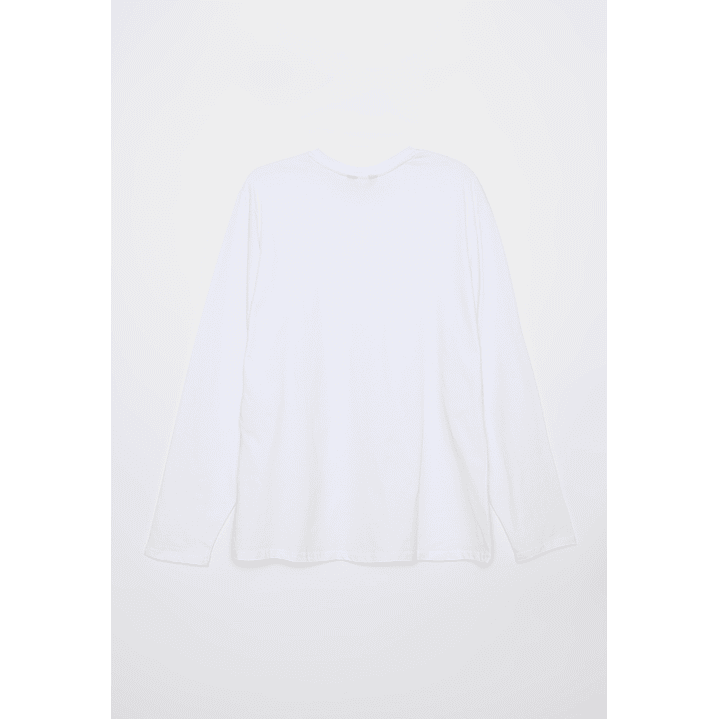Polera Basic Hombre Blanco Familyshop 2