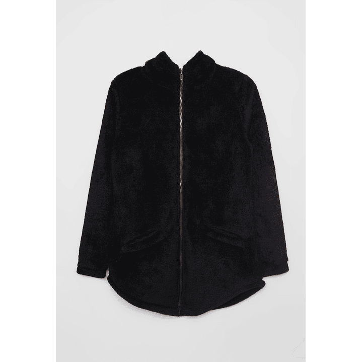 Polar Peludo Gorro Mujer Negro Familyshop 1