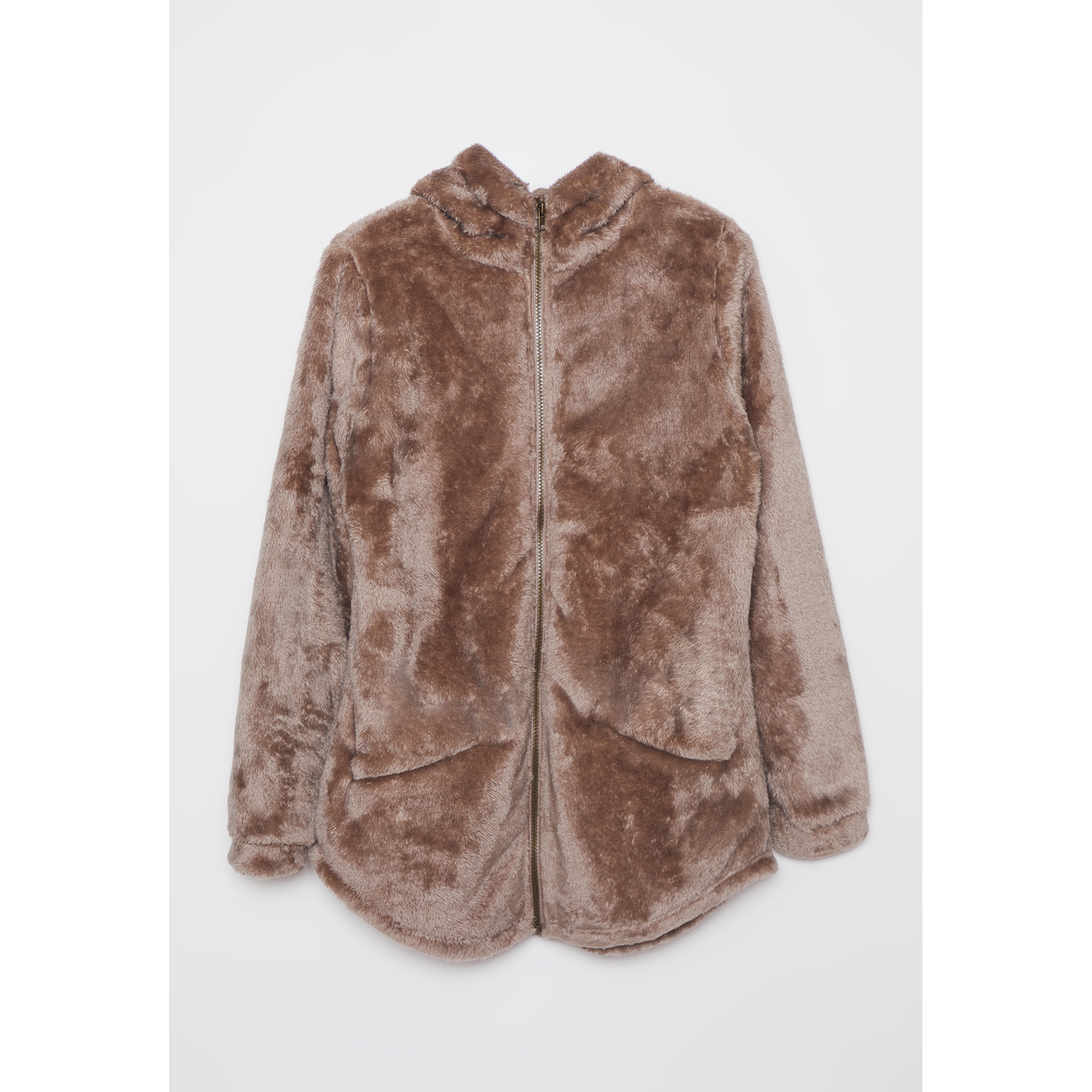 Polar Peludo Gorro Mujer Beige Familyshop 1