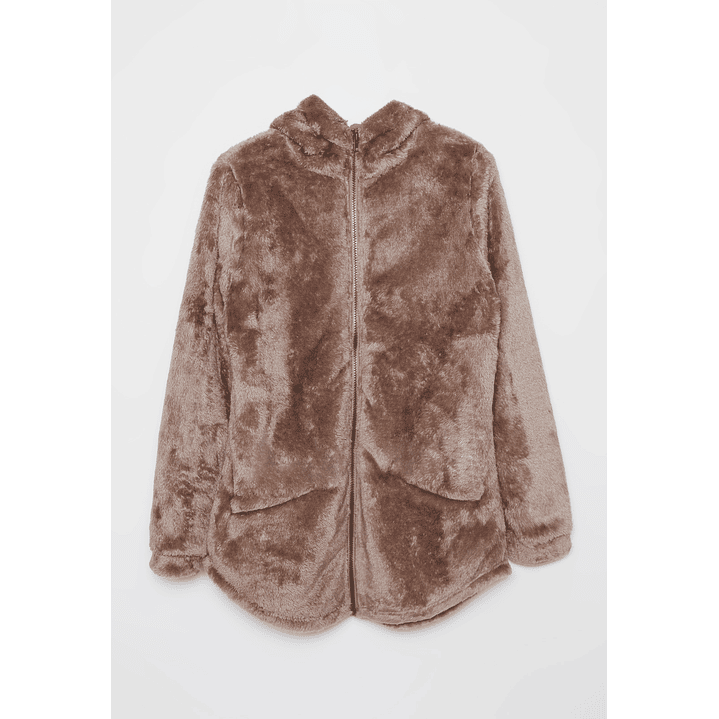 Polar Peludo Gorro Mujer Beige Familyshop 1