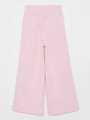 Pantalón Buzo Wide Leg Niña Rosado Familyshop