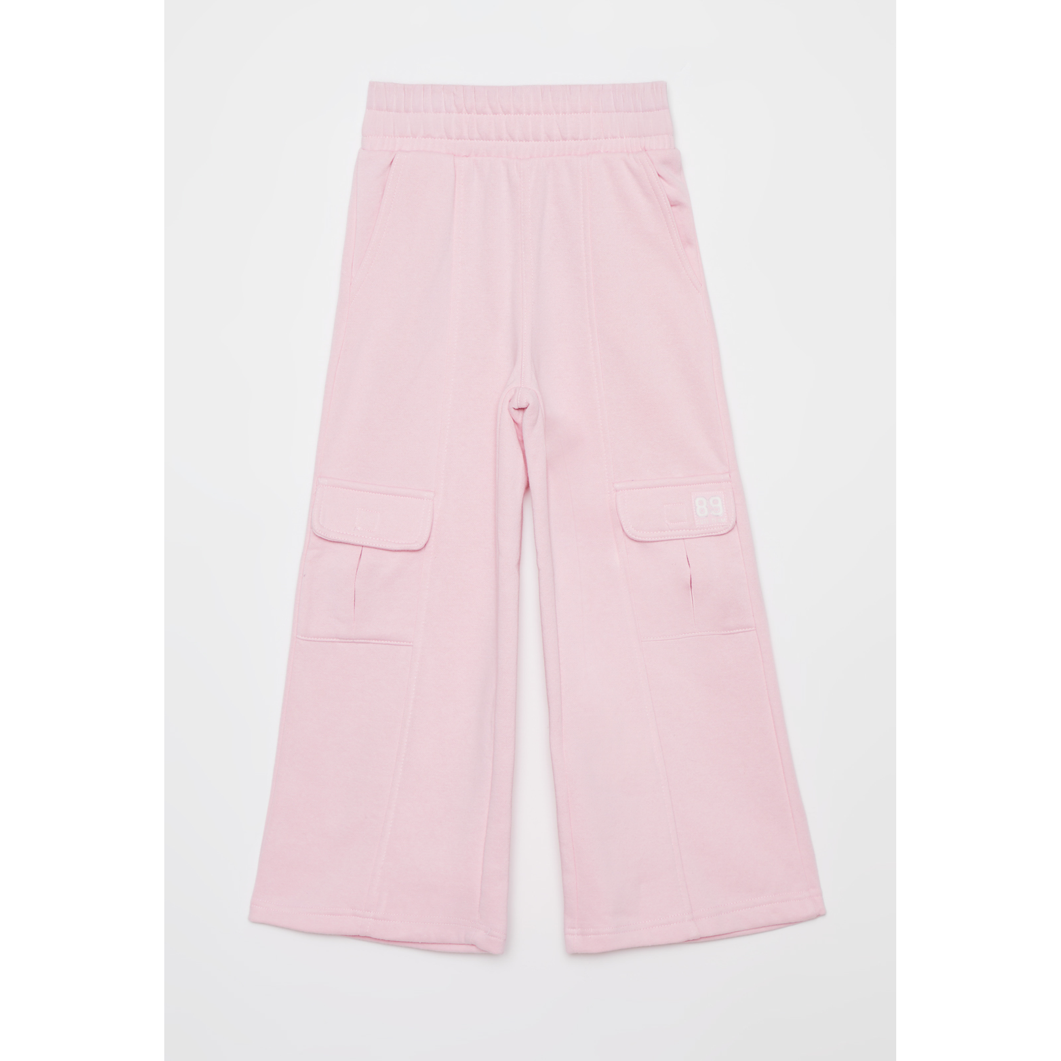 Pantalón Buzo Wide Leg Niña Rosado Familyshop 1