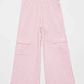 Pantalón Buzo Wide Leg Niña Rosado Familyshop - Miniatura 1