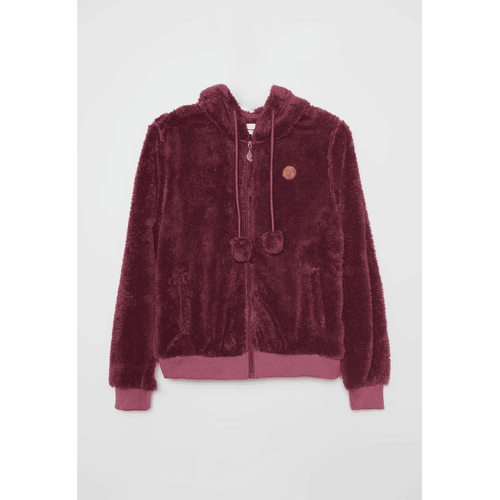 Polar Peludo Pompones Mujer Rosado Familyshop 1