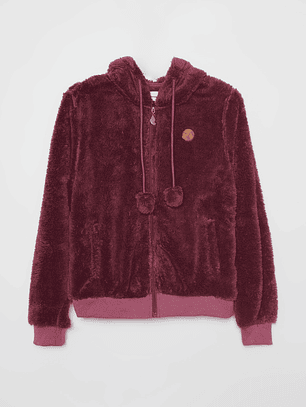 Polar Peludo Pompones Mujer Rosado Familyshop