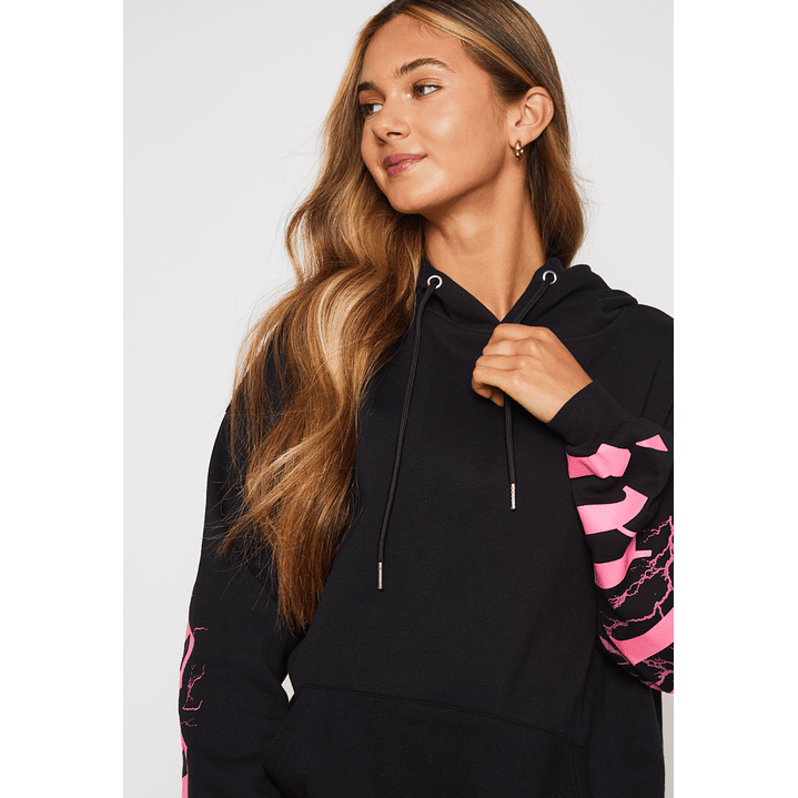 Polerón Mujer Negro Letras Family Shop 3