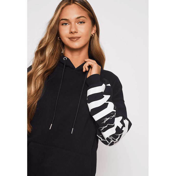 Polerón Mujer Blanco Letras Family Shop 3