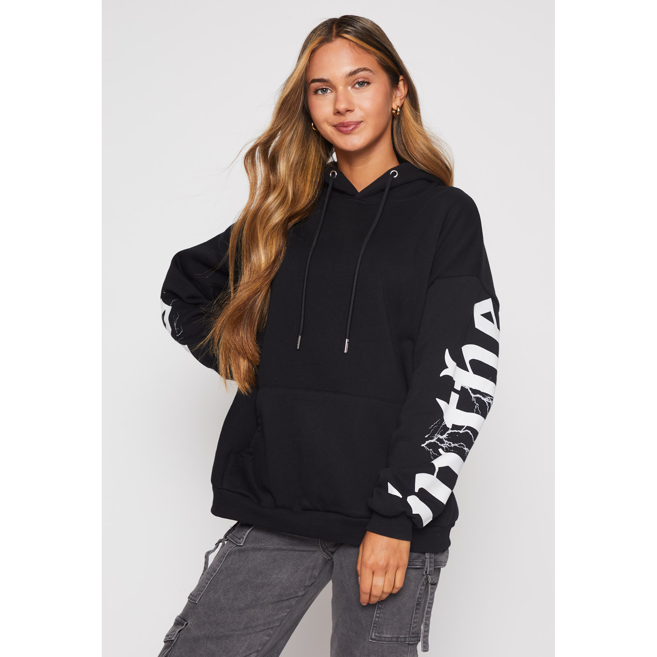 Polerón Mujer Blanco Letras Family Shop 1