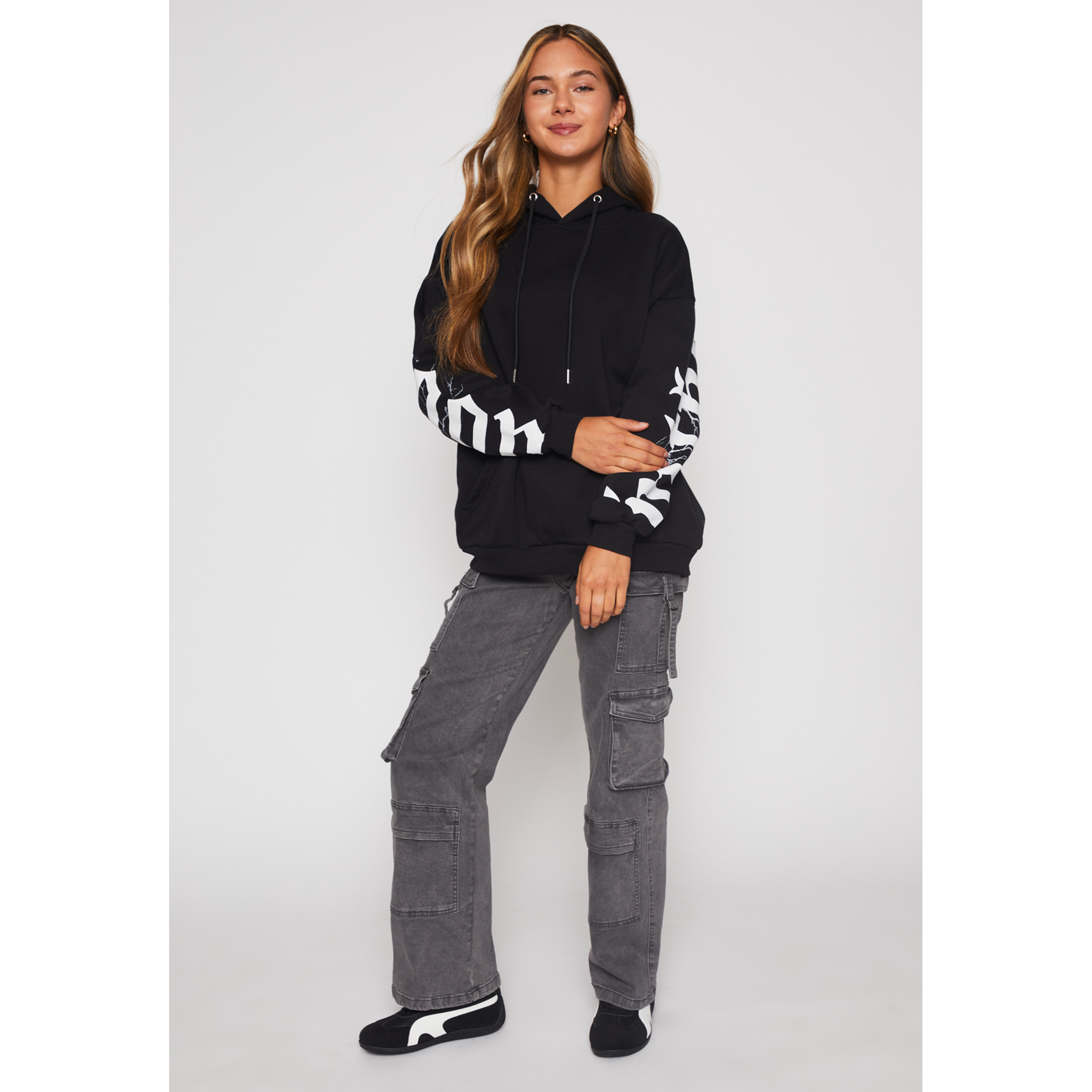 Polerón Mujer Blanco Letras Family Shop 4