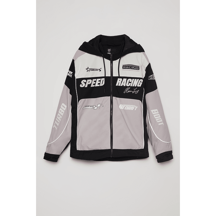 Chaqueta Racing Hombre Negro Familyshop 1