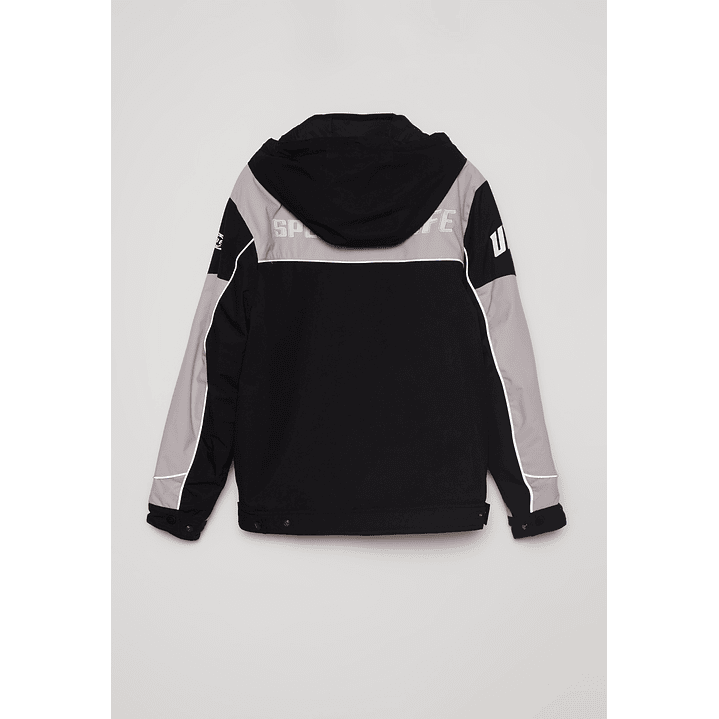 Chaqueta Racing Hombre Negro Familyshop 2