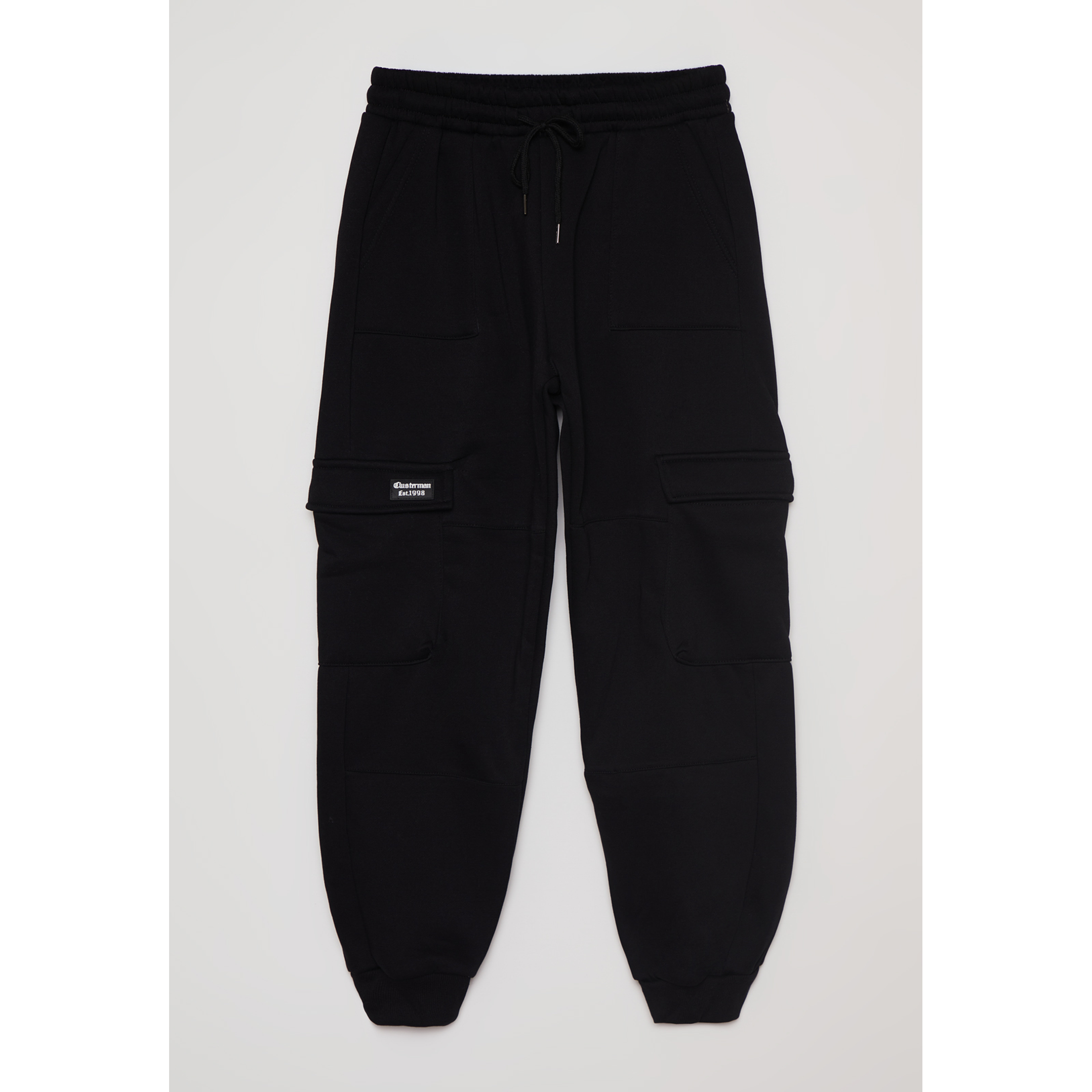 Pantalón Buzo Cargo Cortes Hombre Negro Familyshop 1