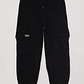 Pantalón Buzo Cargo Cortes Hombre Negro Familyshop - Miniatura 1