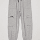 Pantalón Buzo Cargo Hombre Gris Familyshop - Miniatura 1
