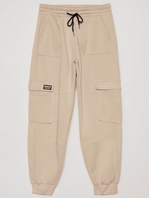 Pantalón Buzo Cargo Hombre Beige Familyshop