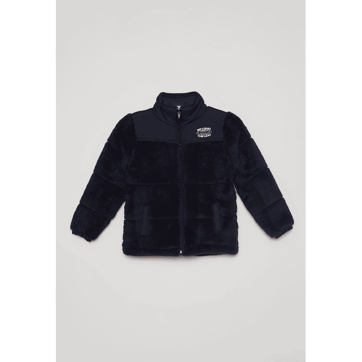 Chaqueta Peludo Niño Azul Familyshop 1