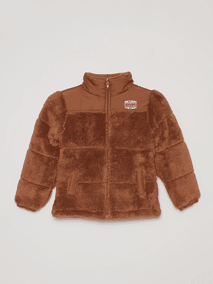 Chaqueta Peludo Niño Café Familyshop