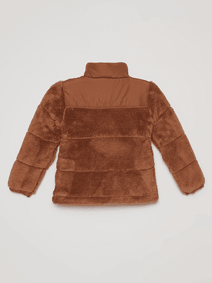 Chaqueta Peludo Niño Café Familyshop