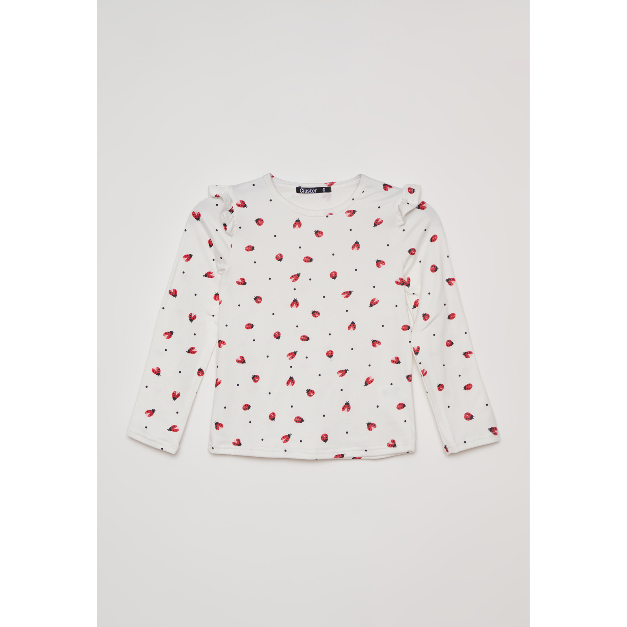 Polera Camiseta Niña Blanco Familyshop 1