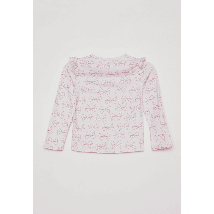 Polera Camiseta Niña Rosado Familyshop 2