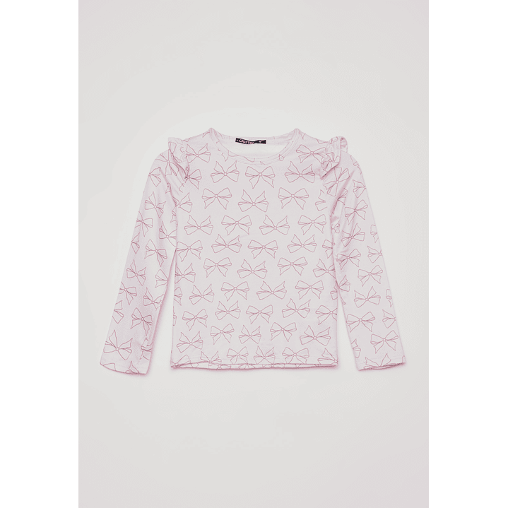 Polera Camiseta Niña Rosado Familyshop 1