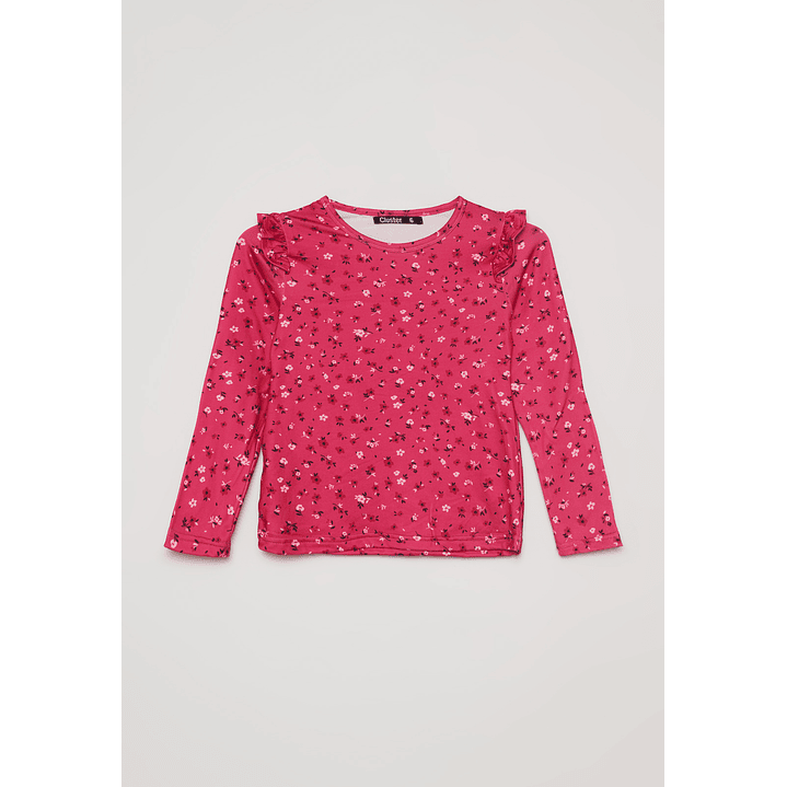 Polera Camiseta Niña Fucsia Familyshop 1