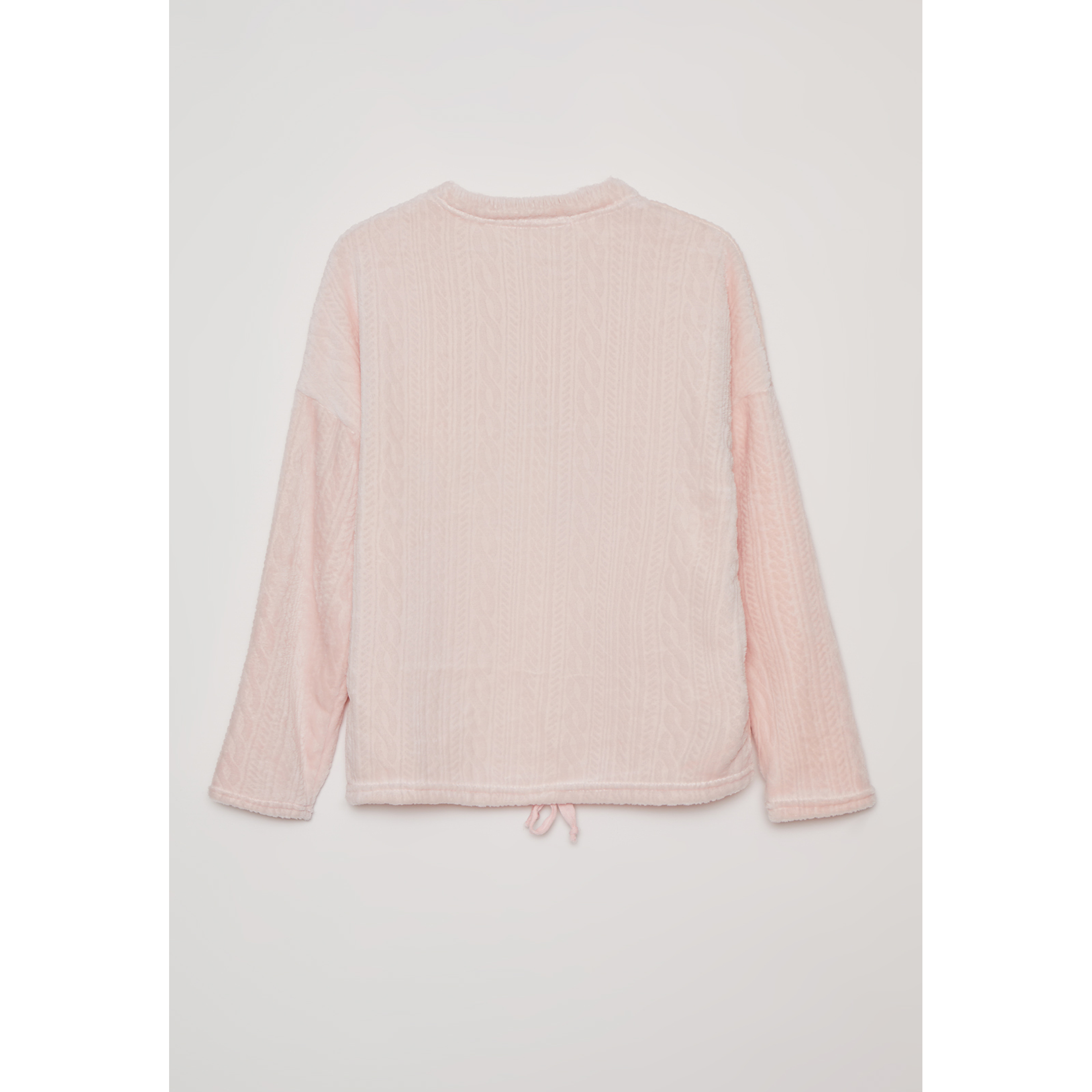 Pijama Polar Bordado Mujer Rosado Familyshop 3