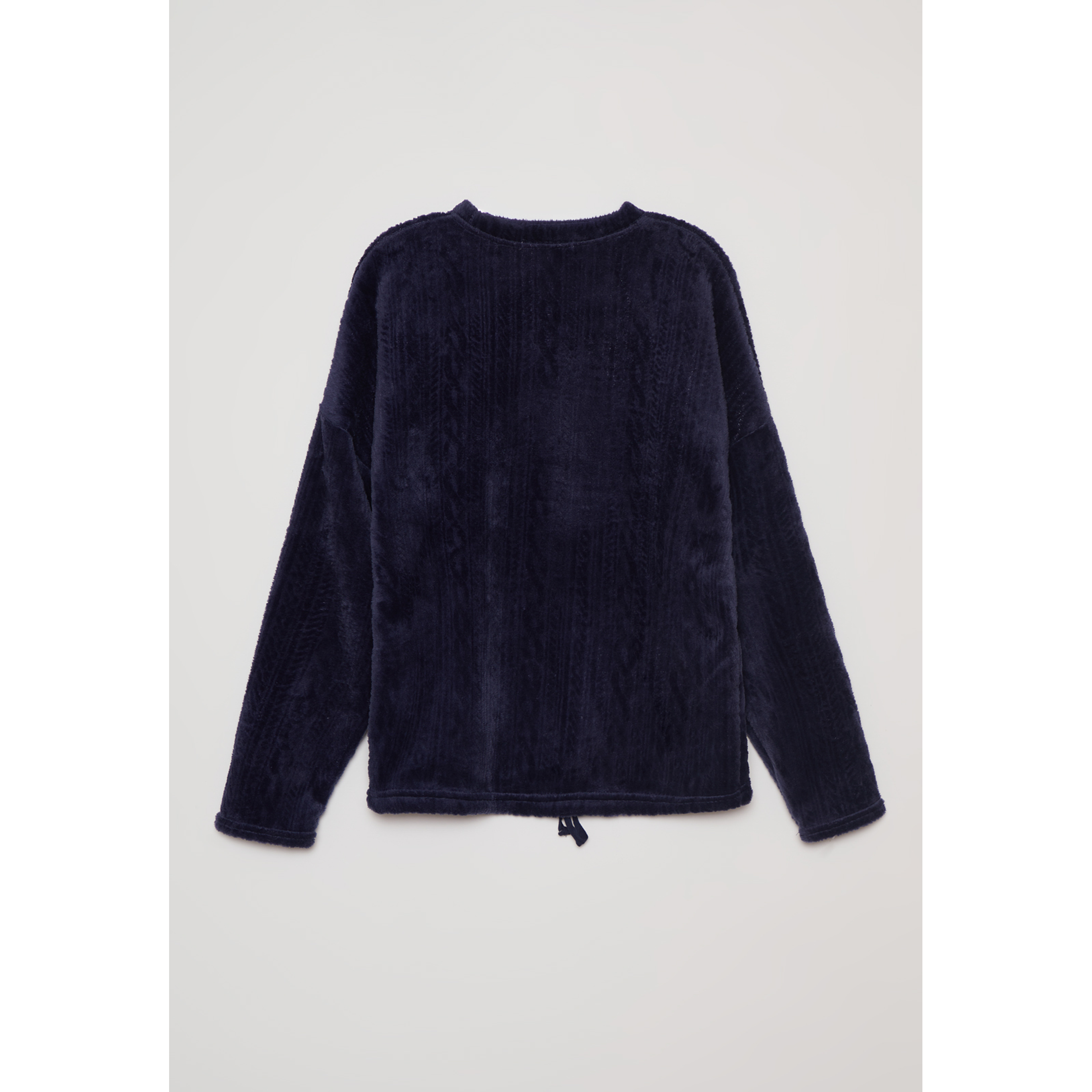 Pijama Polar Texturado Mujer Azul Familyshop 3