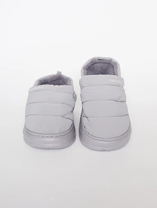 Pantufla Acolchada Mujer Gris Familyshop