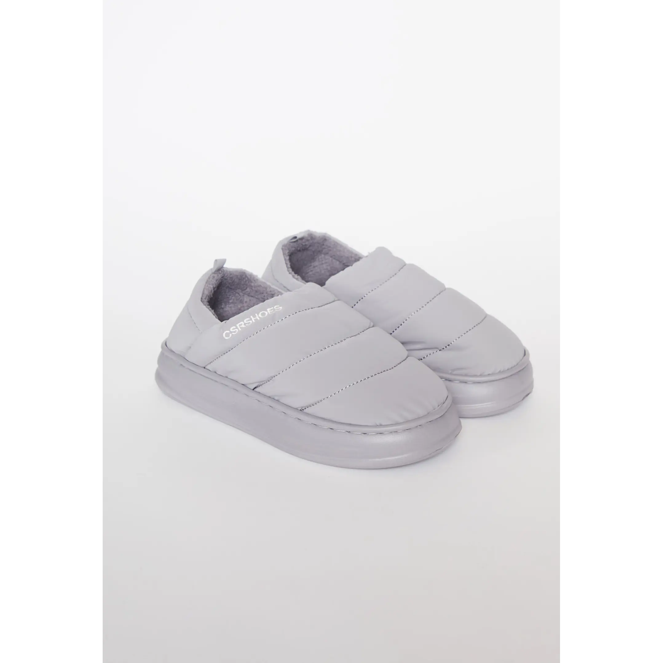 Pantufla Acolchada Mujer Gris Familyshop 1