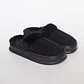 Pantufla Chiporro Borde Mujer Negro Familyshop - Miniatura 1