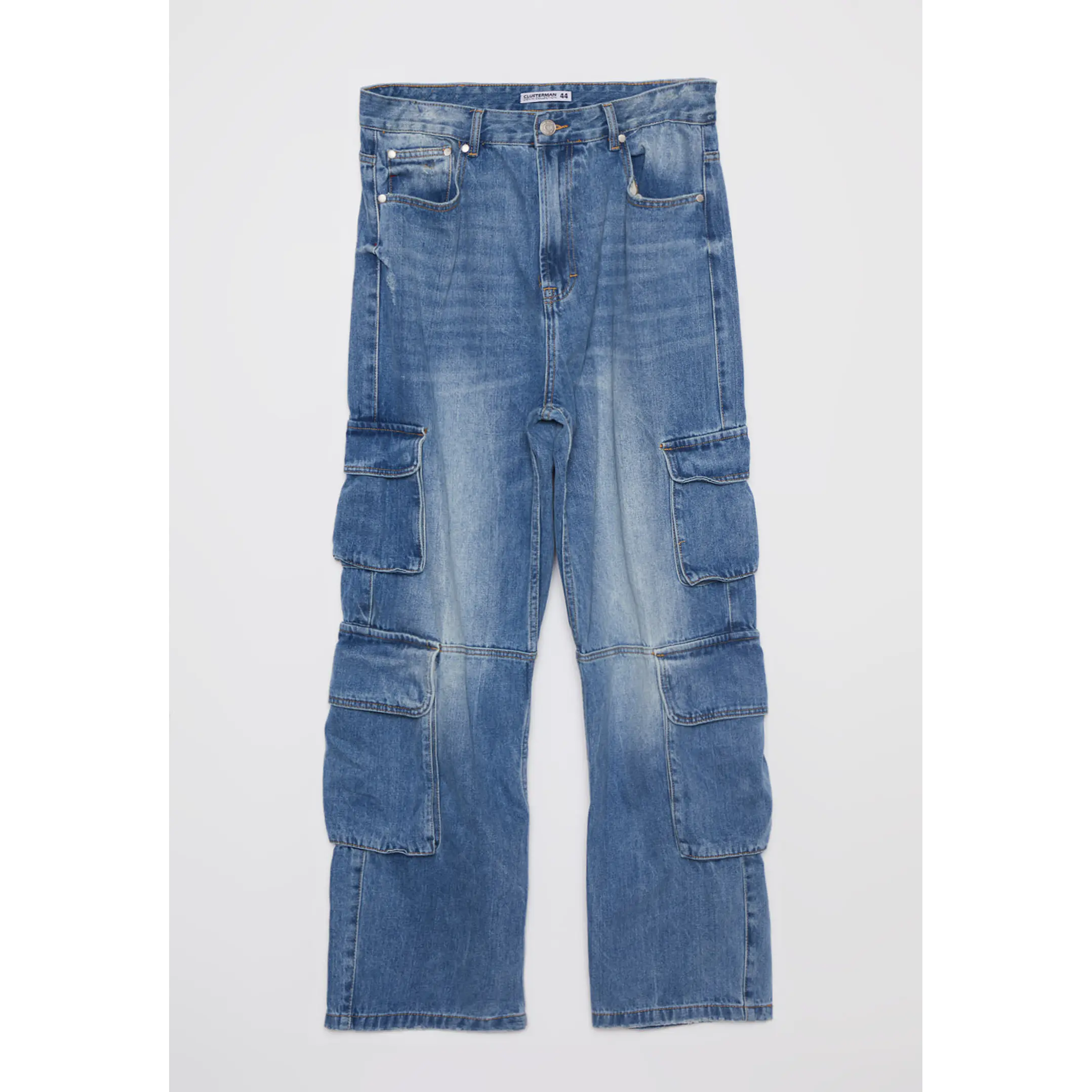 Jeans Cargo Corte Hombre Azul Familyshop 1
