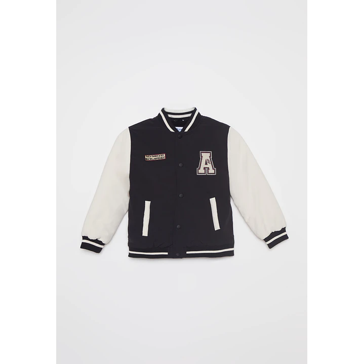 Chaqueta College Sherpa Niño Negro Familyshop 4