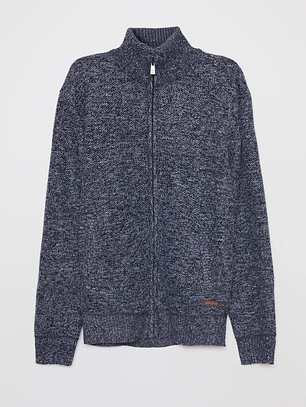 Chaleco Jaspeado Hombre Gris Familyshop