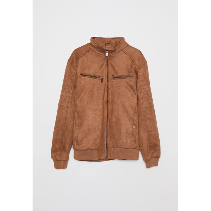 Chaqueta Motoquera Hombre Beige Familyshop 1