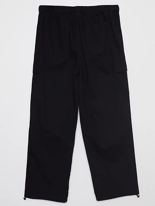 Pantalón Parachute Hombre Negro Familyshop