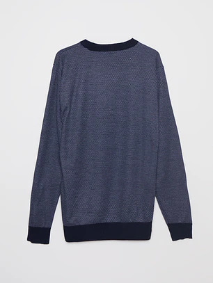 Sweater Bicolor Hombre Azul Familyshop