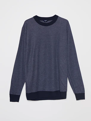 Sweater Bicolor Hombre Azul Familyshop