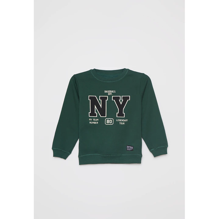 Polerón Frontal Niño Verde Familyshop 1