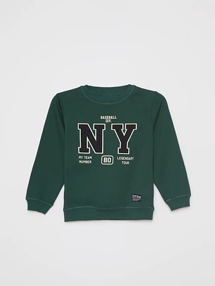 Polerón Frontal Niño Verde Familyshop