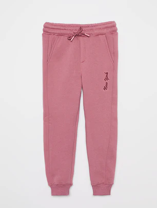 Pantalón Buzo Basic Niña Rosado Familyshop