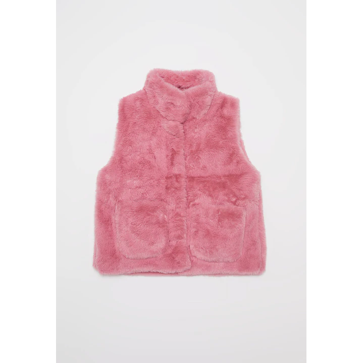 Chaqueta Piel Niña Rosado Familyshop 1