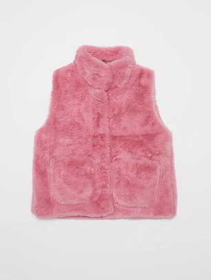 Chaqueta Piel Niña Rosado Familyshop