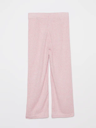 Pantalón Wide Leg Niña Rosado Familyshop