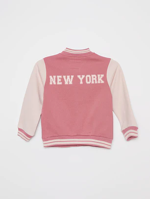 Chaqueta Bomber Niña Rosado Familyshop